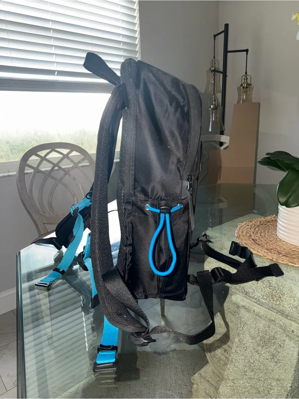 Cookies SF Charter Smell Proof Backpack with blue accents/straps